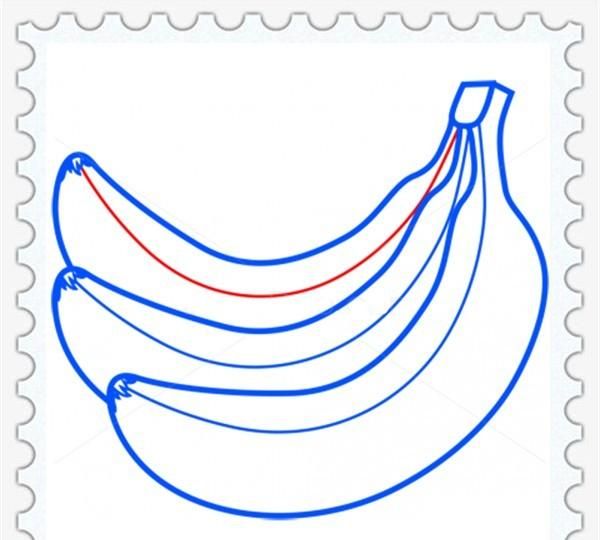 儿童简笔画精选【水果】-香蕉（Banana）的画法