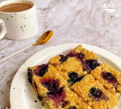 微波炉甜品‼️蓝莓烤燕麦 | 低热量蛋糕