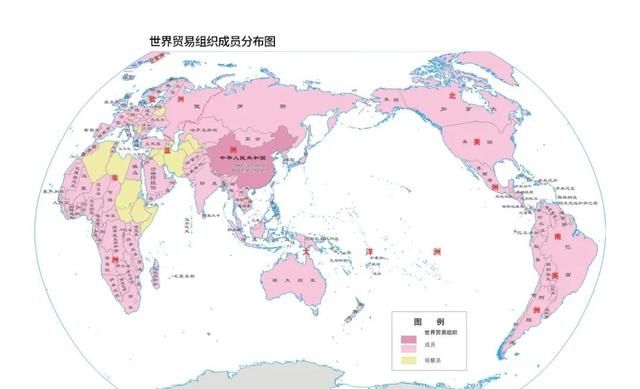 世界贸易组织成员分布图 | 地图上的党史（53）
