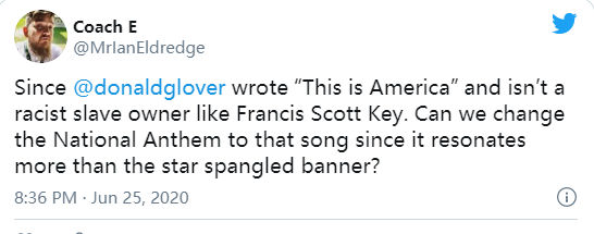 美国民众请愿：更换国歌！国歌作词人是奴隶主，歌词中含种族主义