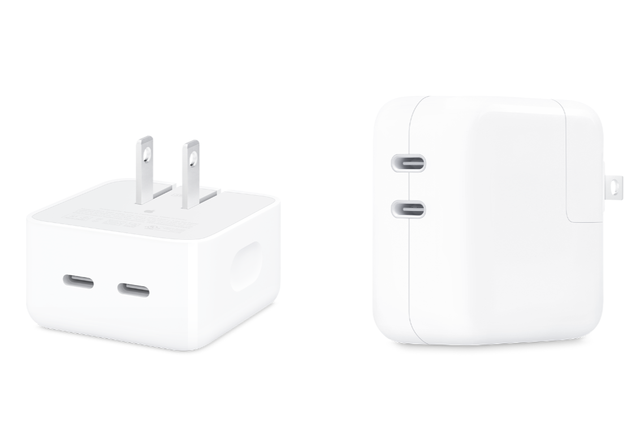 支持两部设备同时充电，苹果35W双USB-C端口电源适配器细节公布