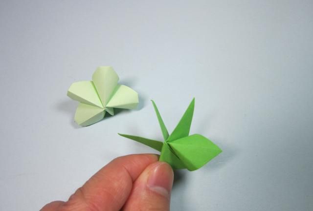 1分钟学会美丽的四叶草折纸 简单的幸运草手工折纸步骤图解