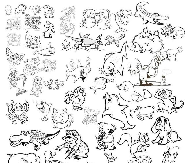 有哪些简单点又有趣的简笔画可以教给小孩画动物图4