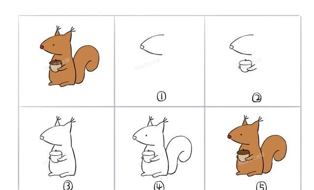 有哪些简单点又有趣的简笔画可以教给小孩画动物图19