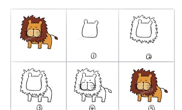 有哪些简单点又有趣的简笔画可以教给小孩画动物图20