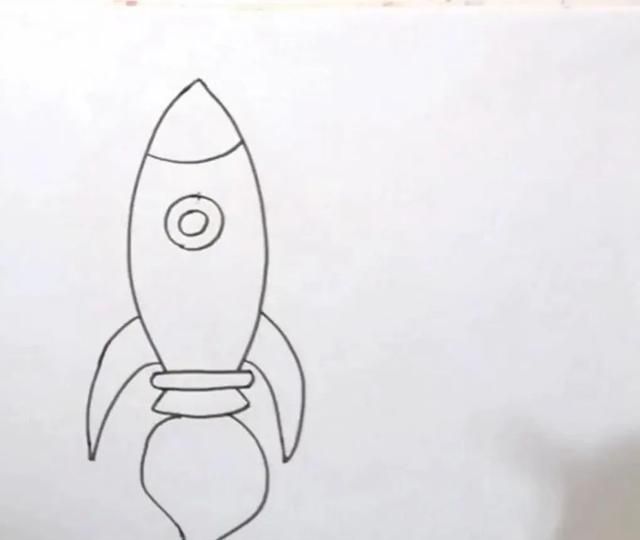 简单的火箭简笔画，看看谁画得又快又漂亮