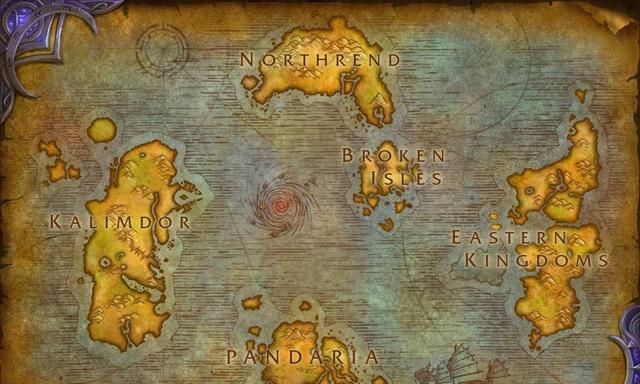 《魔兽世界：军团再临》世界地图公布 破碎群岛坐标确认
