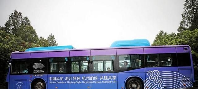 第一批亚运景观公交在杭州出街,杭州亚运会景观大道图3
