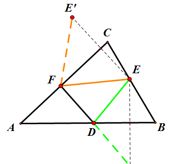初中数学“几何极值”之三角形的最小周长-例2