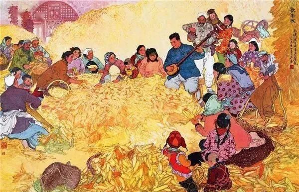 稻浪流金，果蔬飘香：成语和国画里的丰收节