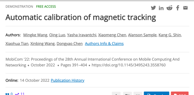 中国科学家提出元宇宙新利器，显著提升空间磁场动捕精度