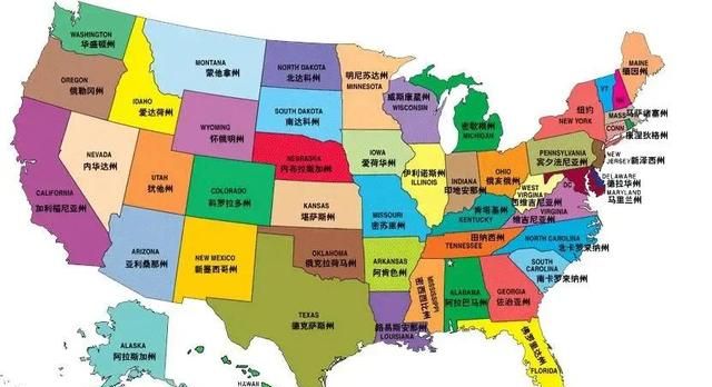 轻松快速了解美国的50个州(图鉴篇)，一幅图形容一个州的特色
