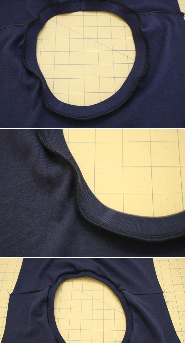 缝纫技巧 | T恤领口的缝制方法(圆领+V领)