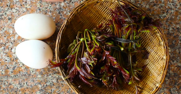 100元一斤的椿芽，配俩鹅蛋才是春天的味道，错过再等一年
