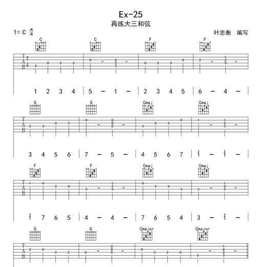 吉他教学零基础教程(吉他入门教程零基础爬格子)图23
