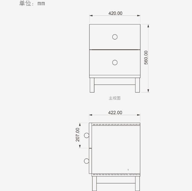 标准床头柜尺寸规格(床头柜尺寸标准是多少)图16