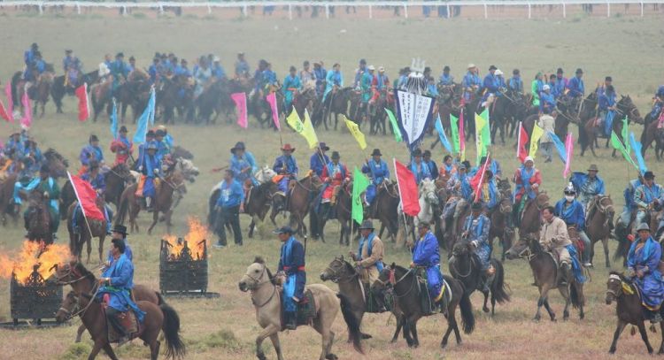 内蒙古的赛马节