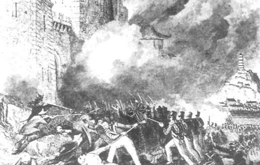 1842年7月21日英军攻打镇江城