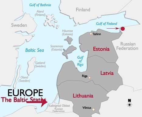 波罗的海三国地图