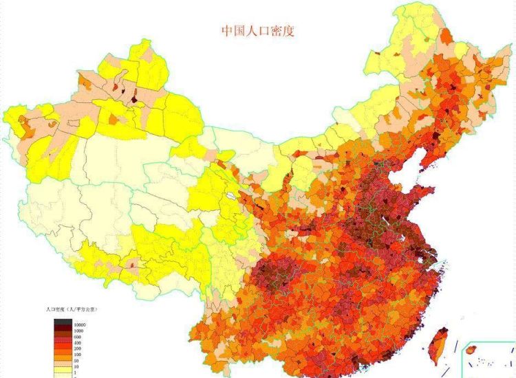 中国人口密度