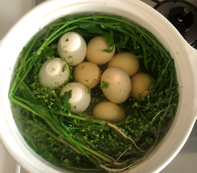 荠菜花煮鸡蛋
